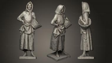 Figurines of people Gitana cestera 3d model